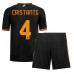 Billige AS Roma Bryan Cristante #4 Børnetøj Tredjetrøje til baby 2023-24 Kortærmet (+ korte bukser)
